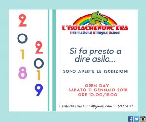 open day 13 gennaio 2018